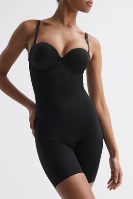 Spanx Suit Your Fancy strapless contouring bodysuit in beige