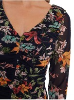 Thumbnail for your product : Gina Bacconi Dinesha Floral Stretch Mesh Dress