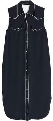 Rag & Bone Jean Silk Crepe De Chine Midi Shirt Dress