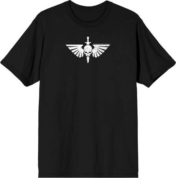 No Fear Warhammer40000KnowNoFearFrontandBackMen'sBlackGraphicTee-XXL