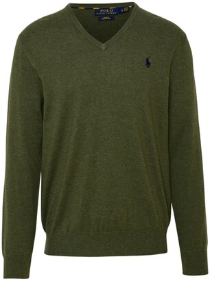Polo Ralph Lauren Logo Embroidered Knitted Jumper