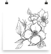 Thumbnail for your product : Mr. Kate Sketched Flowers Print
