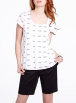 Thumbnail for your product : Reitmans Petite Short Sleeve Printed Blouse