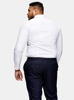 Thumbnail for your product : Topman BIG & TALL White Stretch Skinny Shirt*