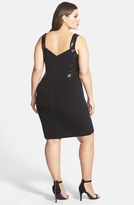 Thumbnail for your product : Calvin Klein Sequin Side Tuck Pleat Cocktail Dress (Plus Size)
