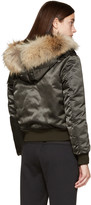 Thumbnail for your product : Moncler Green Down Eulimene Coat