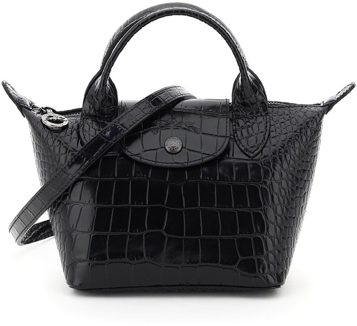 Longchamp le pliage xs crocodile print mini bag - ShopStyle
