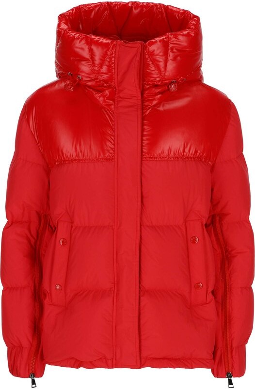 Moncler Logo Patch Hooded Jacket - ShopStyle Down & Puffer Coats