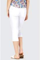 Thumbnail for your product : Select Fashion Fashion Womens White Becky Regular Rise Crop Jean - size 6