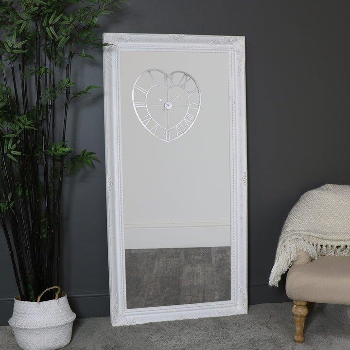 Melody Maison Extra Large White Wall/Floor Mirror 158cm X 78cm ShopStyle