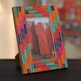 Thumbnail for your product : Gujurat Colors Wood Photo Frame (4x6) Multicolor Handmade India