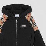 Thumbnail for your product : Burberry Childrens Icon Stripe Panel Cotton Hooded Top