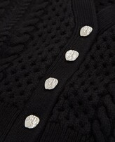 Thumbnail for your product : The Kooples Black wool cardigan with jewel buttons