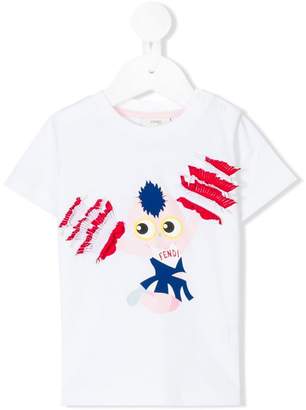 Fendi Kids Fendirumi Cheerleader T-shirt