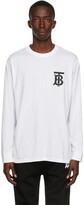 Thumbnail for your product : Burberry White Monogram Atherton Long Sleeve T-Shirt