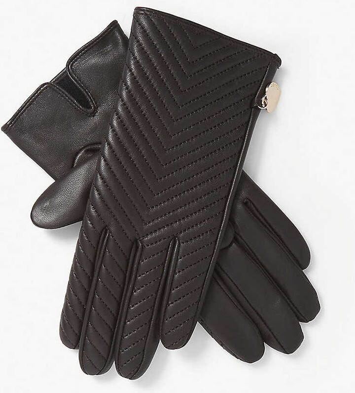 Dents Zara touchscreen leather gloves - ShopStyle
