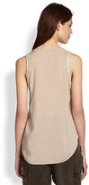 Thumbnail for your product : Haute Hippie Embellished Cowl Muscle Top