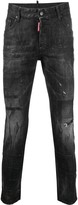 Thumbnail for your product : DSQUARED2 Coated Cropped Skinny Jeans