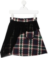 Thumbnail for your product : Infantium Victoria Tartan Mesh Overlay Skirt