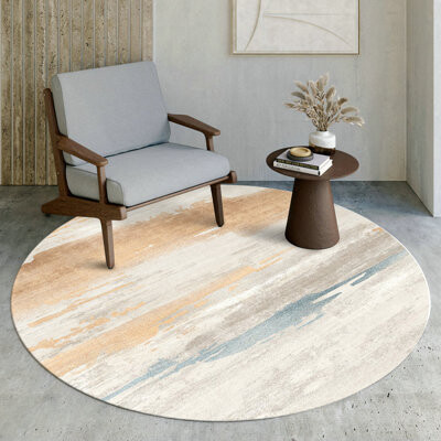 PURHOC Circular Carpet Living Room Sofa Carpet Computer Chair Cushion Hanging Basket Cushion Chair Cushion Bedside Floor Cushion