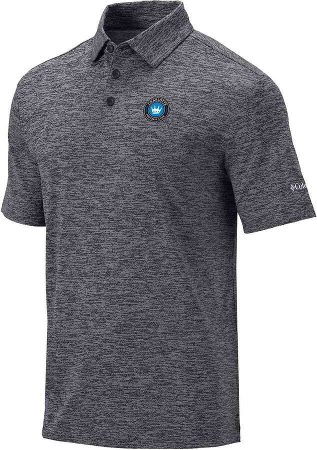 Columbia Adult Charlotte FC Black Logo Polo, Men's, Small