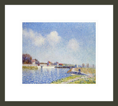 1000Museums Le Barrage De Saint-Mammes by Alfred Sisley -Framed Giclee Print