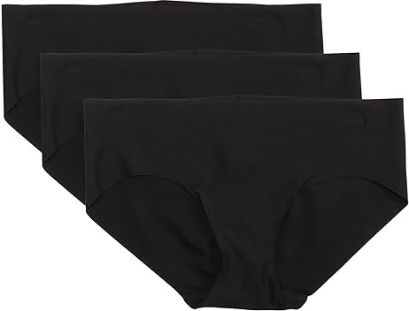 Commando 3PK Cotton Bikini Women's Underwear Black : XS (0-2), Cotton/Elastane