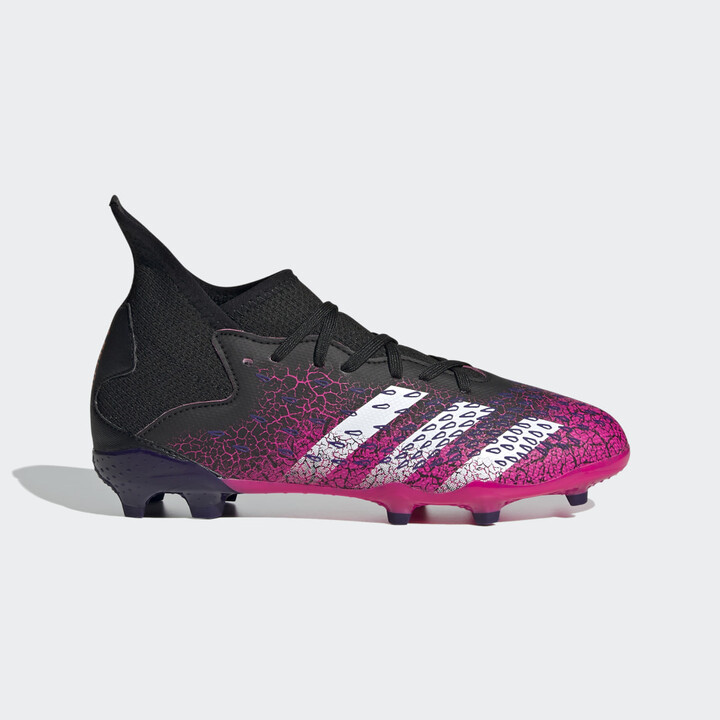 pink and black soccer cleats