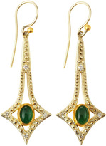 Thumbnail for your product : Gurhan Shooting Star Diamond & Emerald Earrings