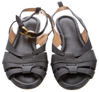Chloé Leather Slingback Sandals
