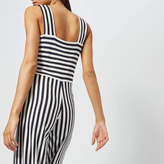 Thumbnail for your product : Armani Exchange Women's Striped Ponte Jumpsuit