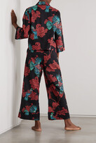 Thumbnail for your product : Desmond & Dempsey + Net Sustain Printed Organic Cotton-voile Pajama Set - Black