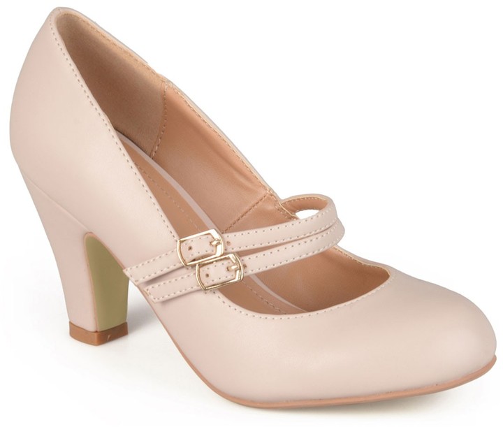 beige mary janes