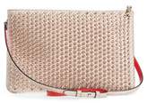 Thumbnail for your product : Christian Louboutin Loubiclutch Quadro Leather Crossbody Clutch