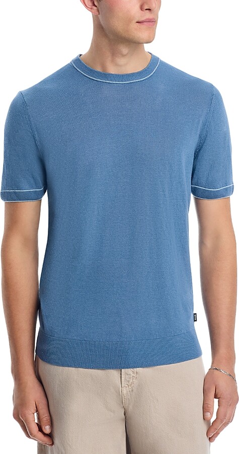 Boss Linen Blend Crewneck Sweater