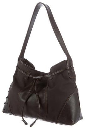 Tod's Leather-Trimmed Hobo