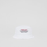 Thumbnail for your product : Burberry ocation Print Cotton Bucket Hat