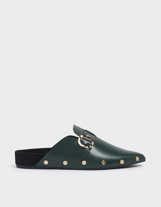 black mules with studs