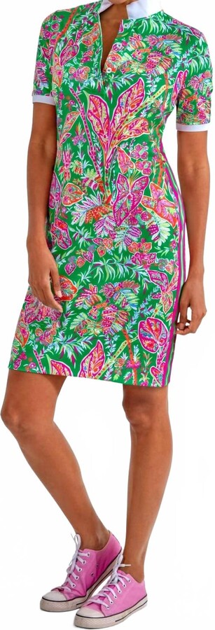 Gretchen Scott Serve It Up Dress - Vintage Vine In Kelly