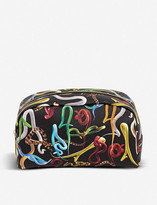 Thumbnail for your product : Seletti wears Toiletpaper Sh*t snake-print faux-leather beauty case