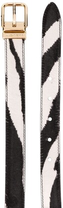 Dolce & Gabbana Zebra Pattern Buckle Belt