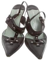 Thumbnail for your product : Sigerson Morrison Leather Slingback Pumps