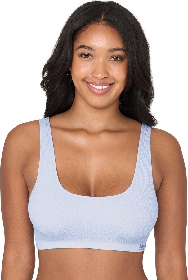 Kindly Yours Women’s Wire-Free Seamless Knit-Texture Bralette, Sizes S-XXXL