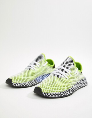 adidas Deerupt Runner Sneakers In Green B27779 - ShopStyle