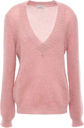 Nina Ricci Ribbed Mohair-blend Sweater