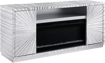 Brayden Studio Helios Leaf Fireplace