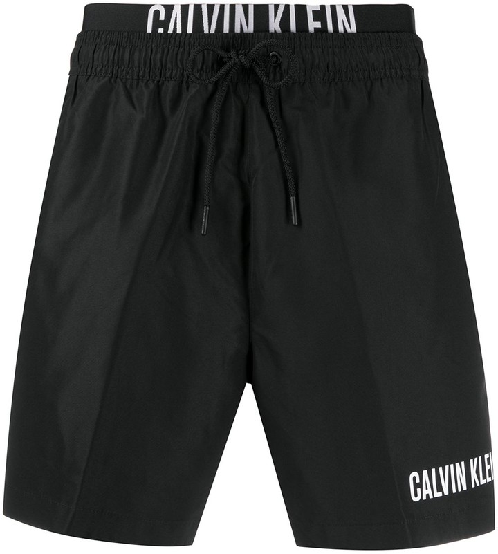 mens black calvin klein swim shorts