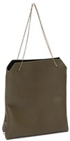 Thumbnail for your product : The Row Lunch Bag Leather Clutch - Khaki
