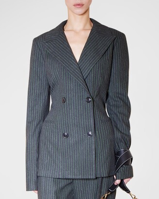 Elleme Tailored Pinstripe Suit Jacket