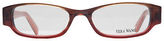 Thumbnail for your product : Vera Wang V 041 BU 50 Burgundy Full Rim Womens Optical Frame